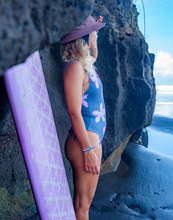 Load image into Gallery viewer, ONE-PIECE SURF SWIMSUIT - GREY FLOWER