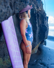 Load image into Gallery viewer, ONE-PIECE SURF SWIMSUIT - GREY FLOWER
