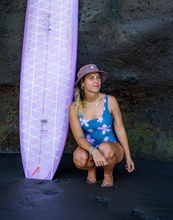 Load image into Gallery viewer, ONE-PIECE SURF SWIMSUIT - GREY FLOWER
